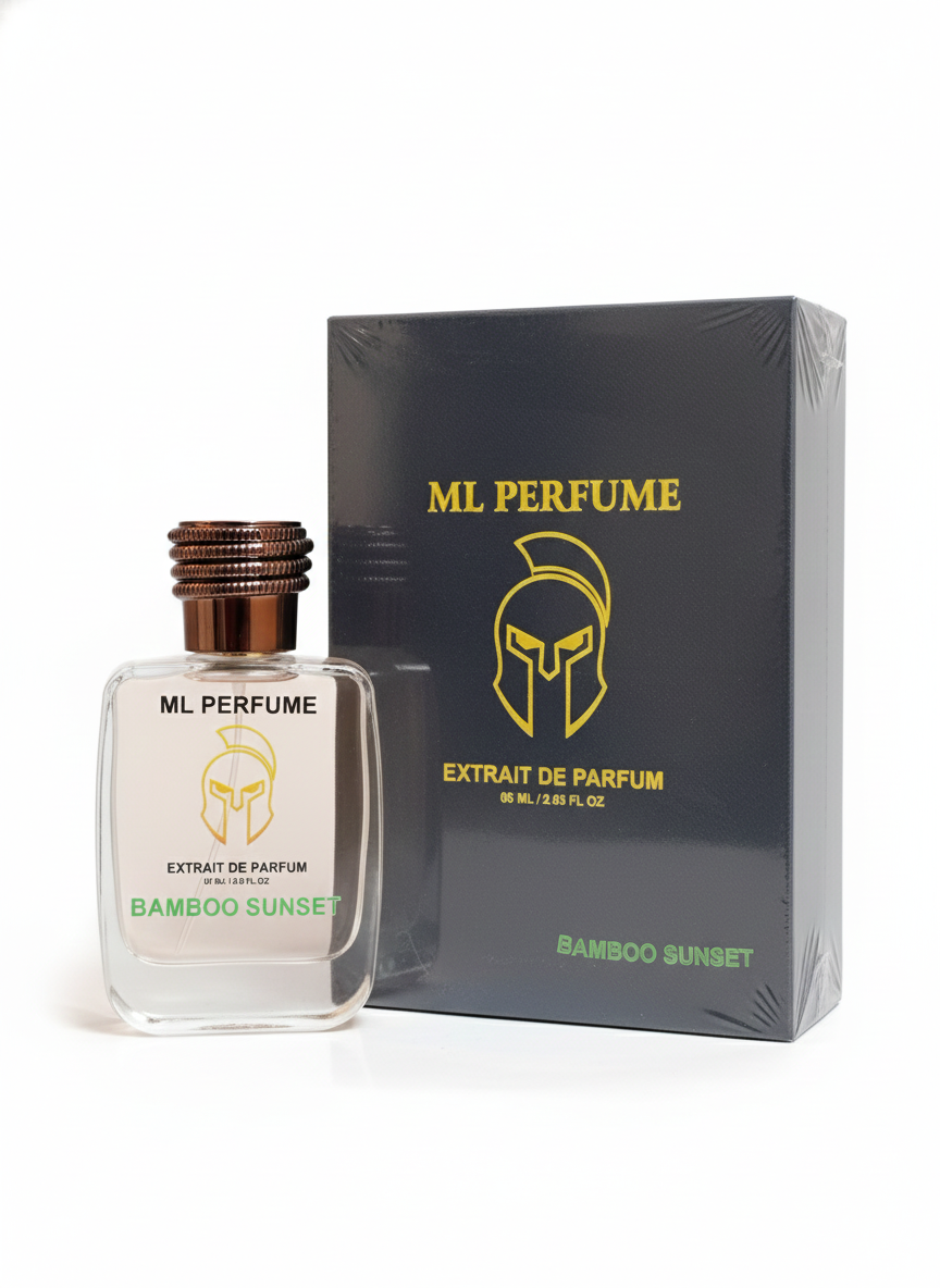 ML PERFUME Bamboo Sunset Extrait De Parfum | Fresh Green Bamboo & Soft Woody Fragrance | Long-Lasting Perfume (60ml)