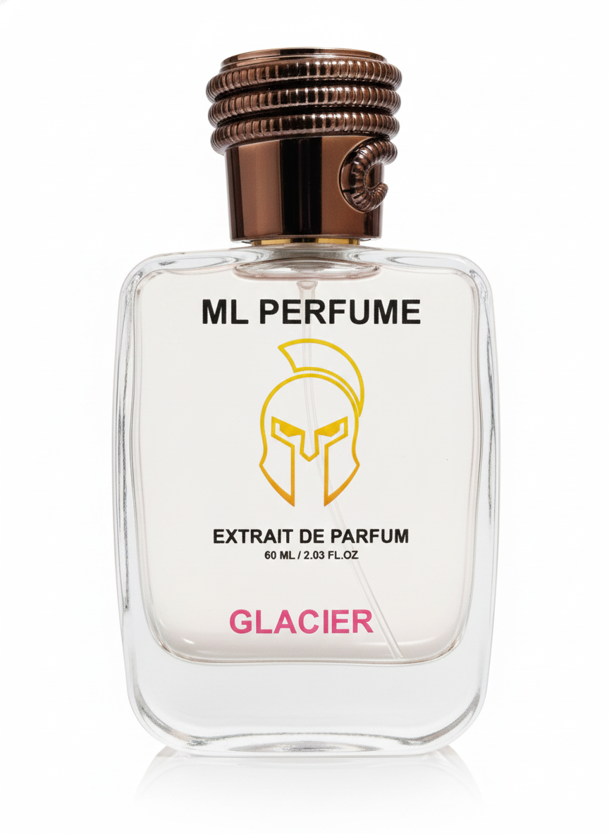 ML PERFUME Glacier Extrait De Parfum | Ice-Fresh Aquatic & Citrus Fragrance | Long-Lasting Men’s Perfume (60ml)