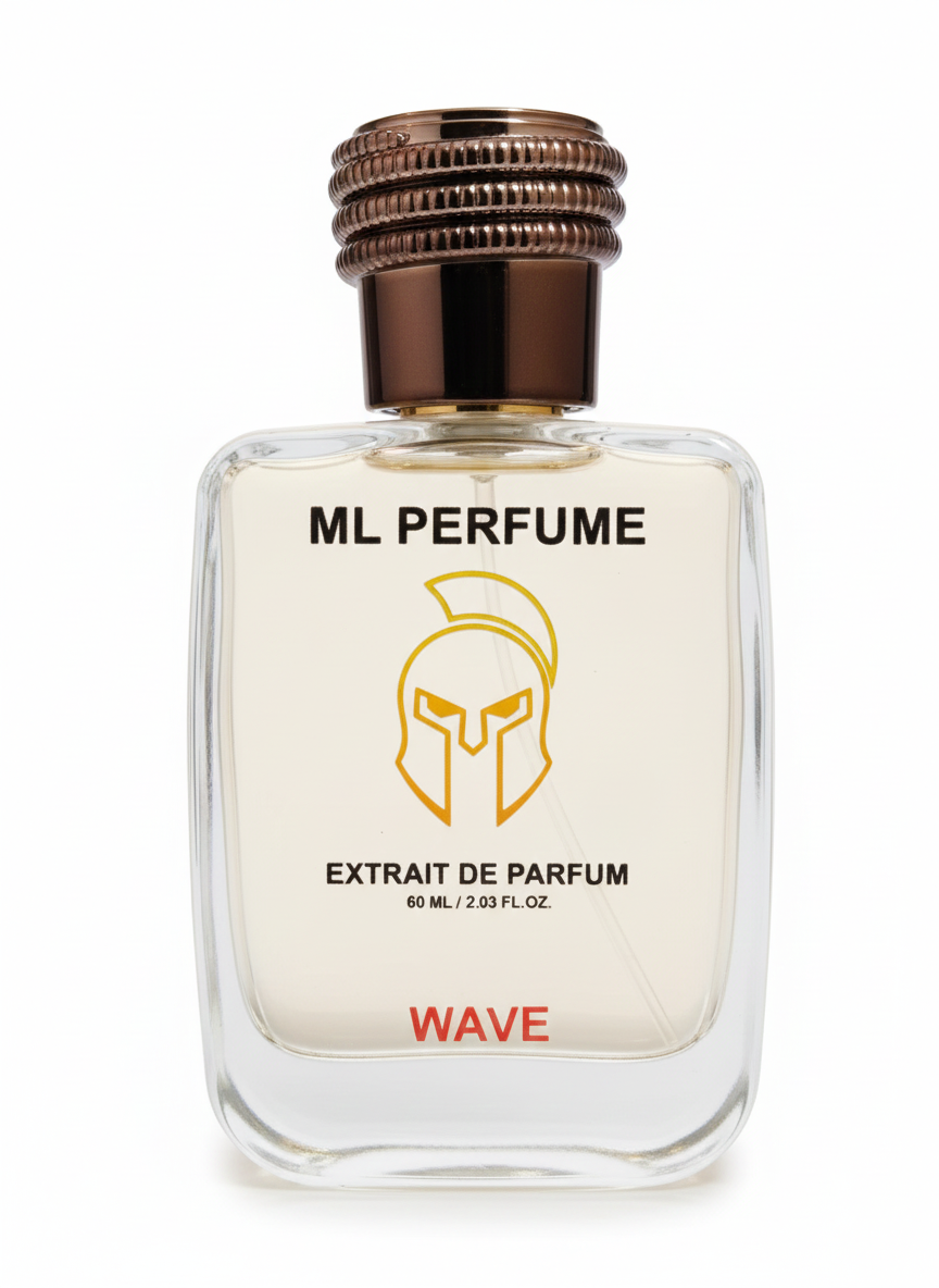 ML PERFUME Wave Extrait De Parfum | Fresh Marine & Aquatic Citrus Fragrance | Long-Lasting Men’s Perfume (60ml)